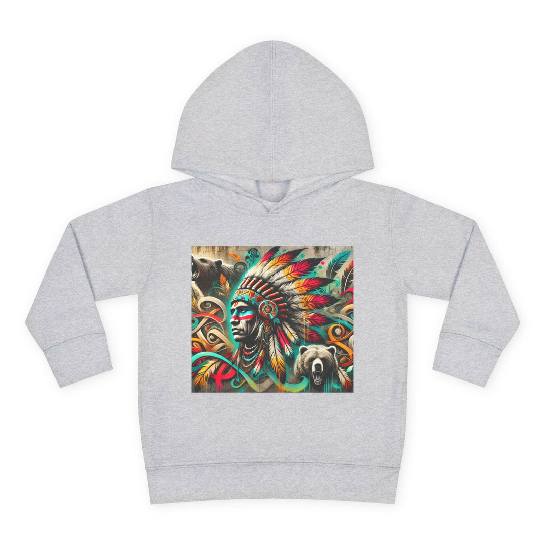 Tribal Guardian toddler hoodie with unique tribal design, perfect for stylish kids