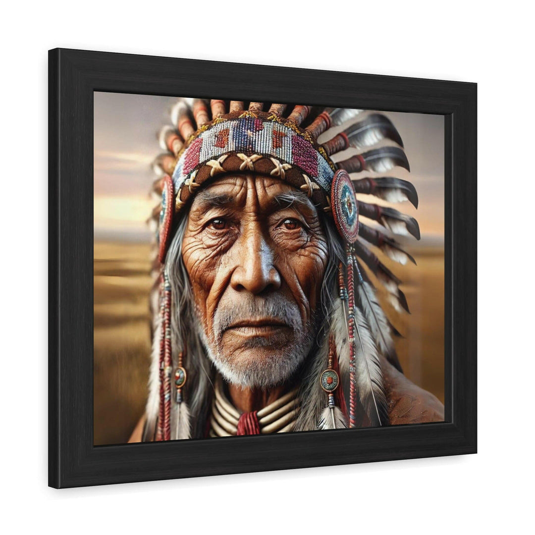 Native American Elder Framed Art.