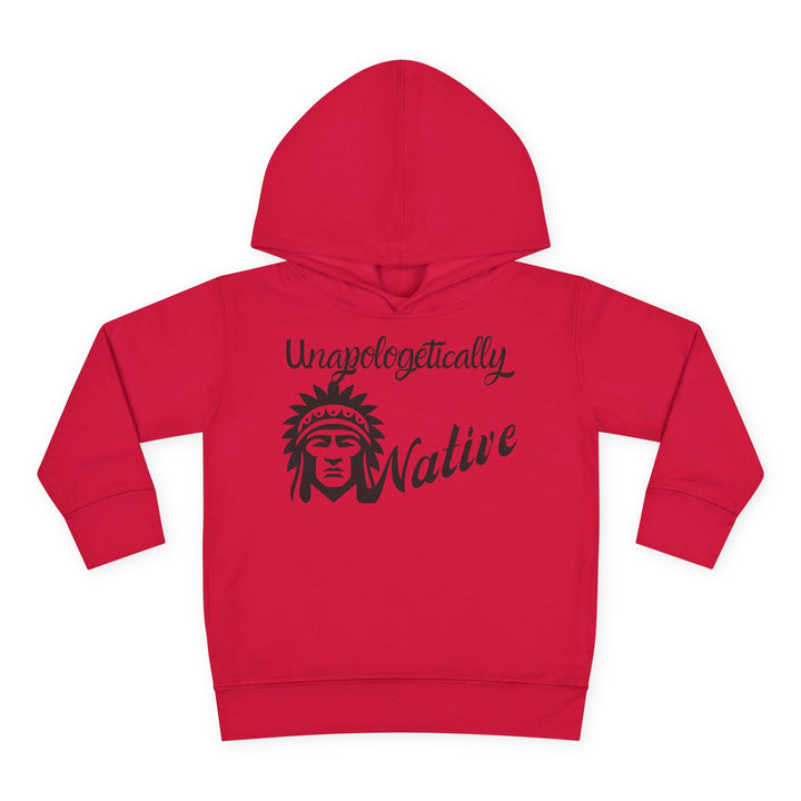 Unapologetically Native toddler hoodie - Celebrate unity and pride with this indigenous-inspired sweatshirt.