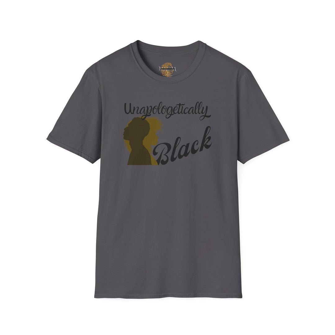 Empowerment-themed Unapologetically Black tee promoting unity and pride