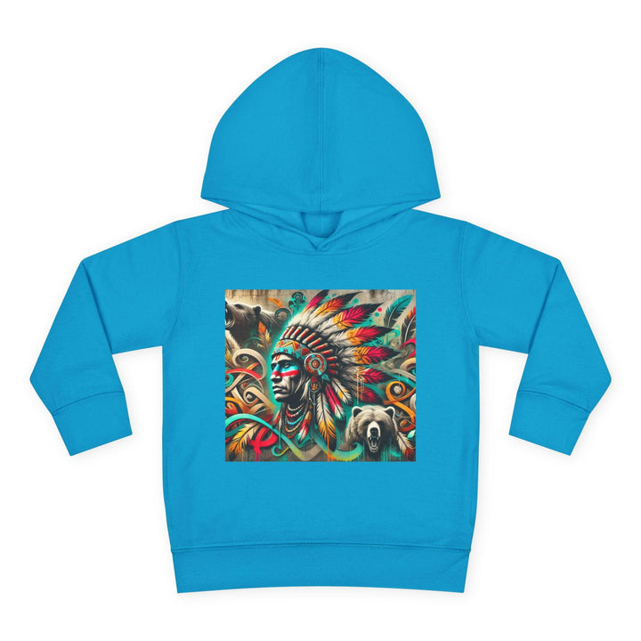 Tribal Guardian toddler hoodie with unique tribal design, perfect for stylish kids