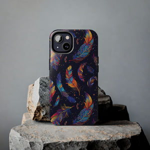 Native American Feather Tough Phone Case – Tribal Protection with Meaning for iPhone & Samsung