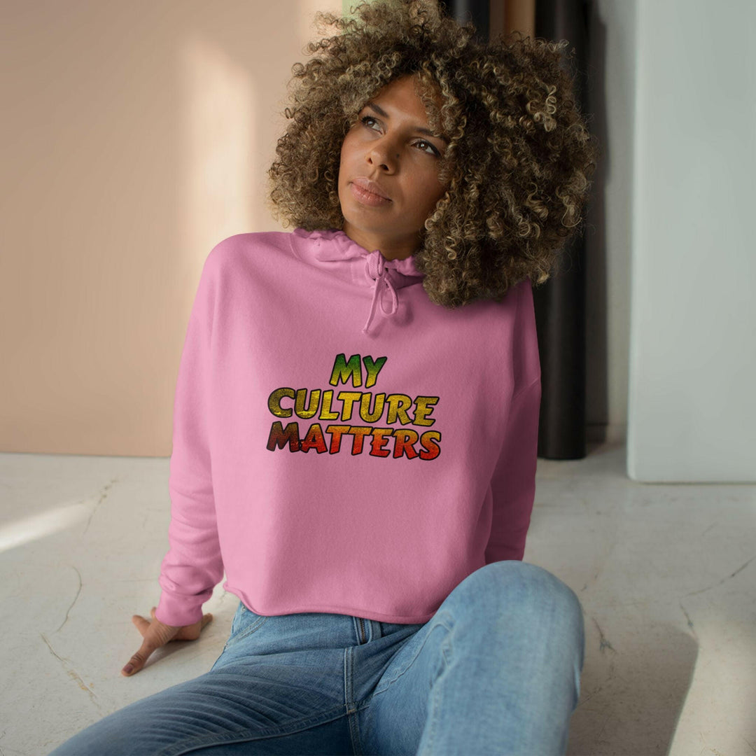 Rasta My Culture Matters Crop Hoodie - MKCM Modern Designs