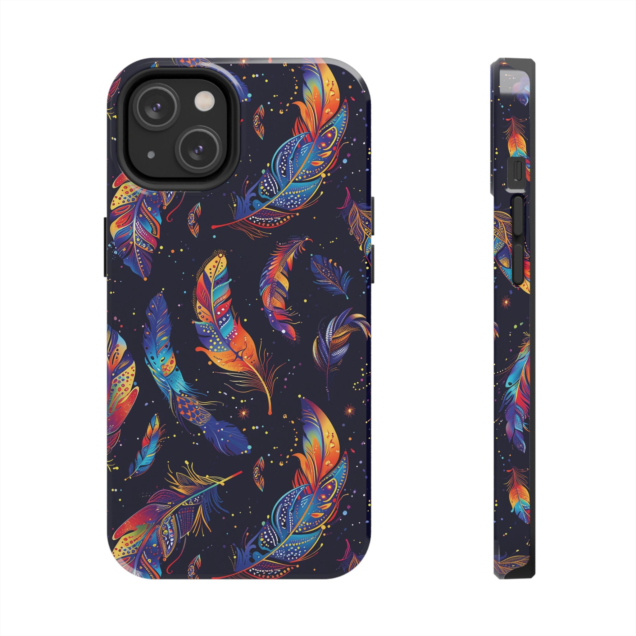 Native American Feather Tough Phone Case – Tribal Protection with Meaning for iPhone & Samsung