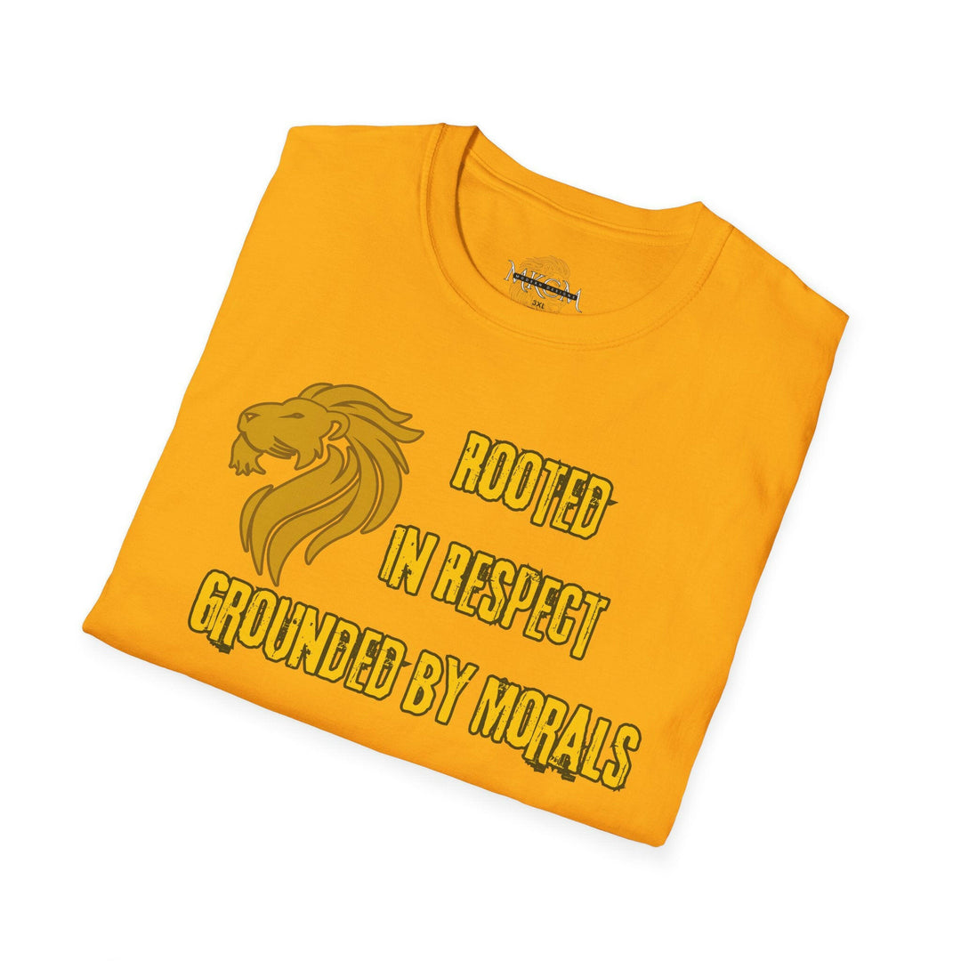 'Rooted in Respect Grounded by Morals' T-Shirt - MKCM Modern Designs