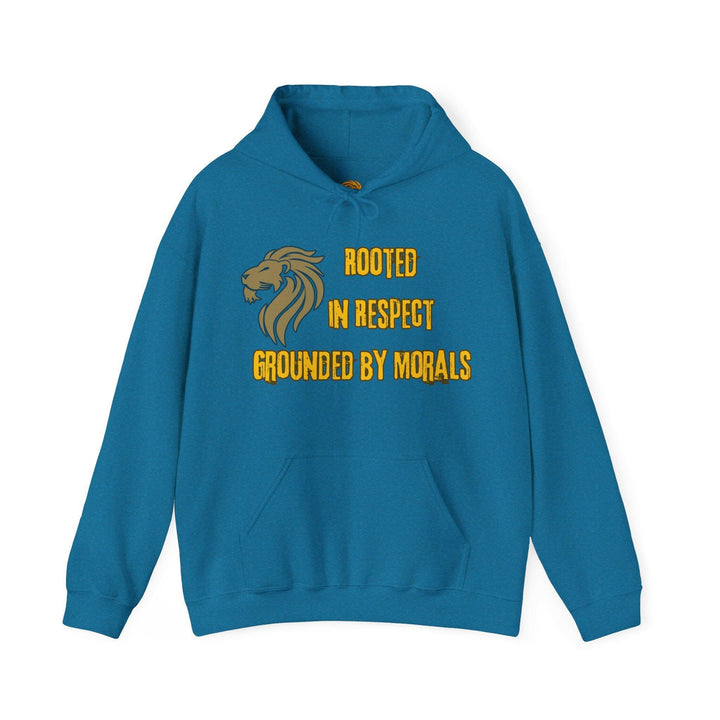 Rooted in Respect, Grounded by Morals Unisex Hoodie - MKCM Modern Designs