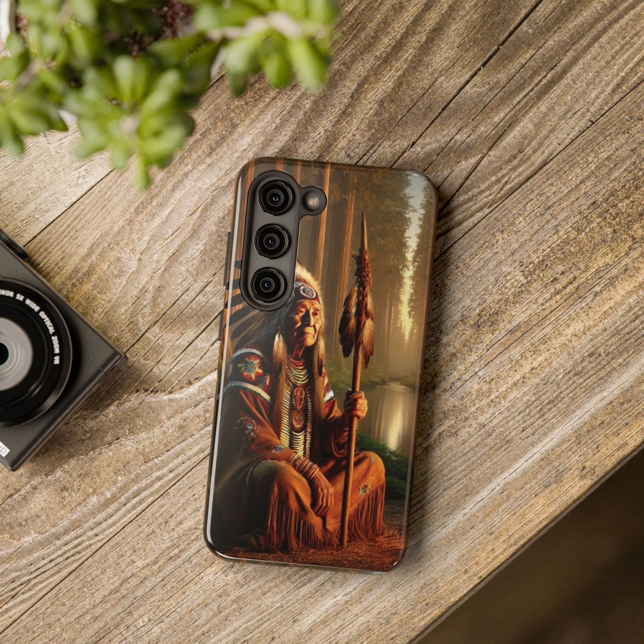Native American Elder Tough Phone Case – Indigenous Warrior Wisdom for iPhone & Samsung