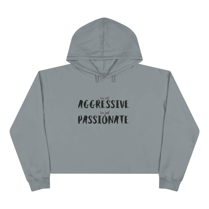 Crop hoodie showcasing Black culture and power statement, perfect for those who are not aggressive but just passionate.