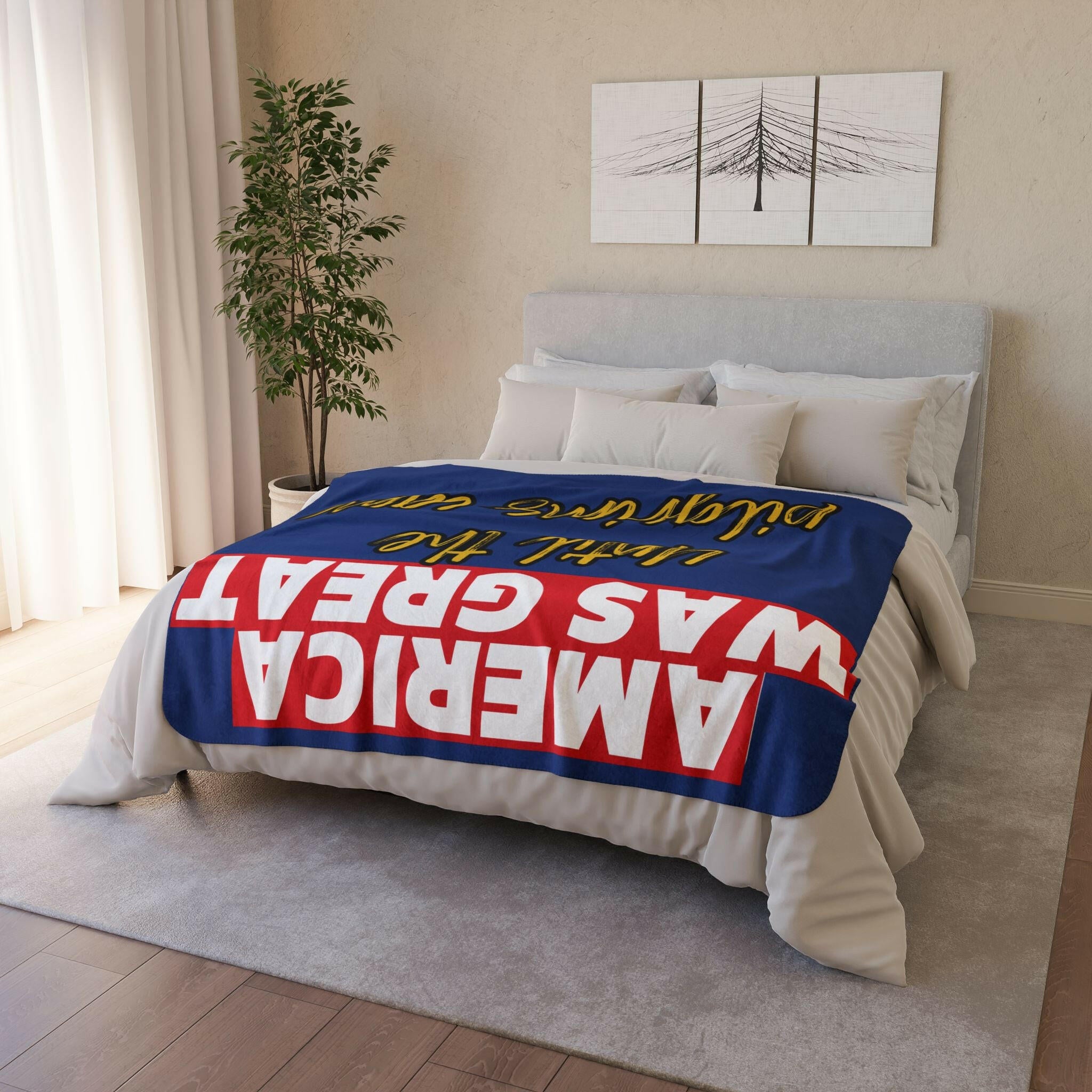 'America Was Great' Fleece Sherpa Blanket - MKCM Modern Designs