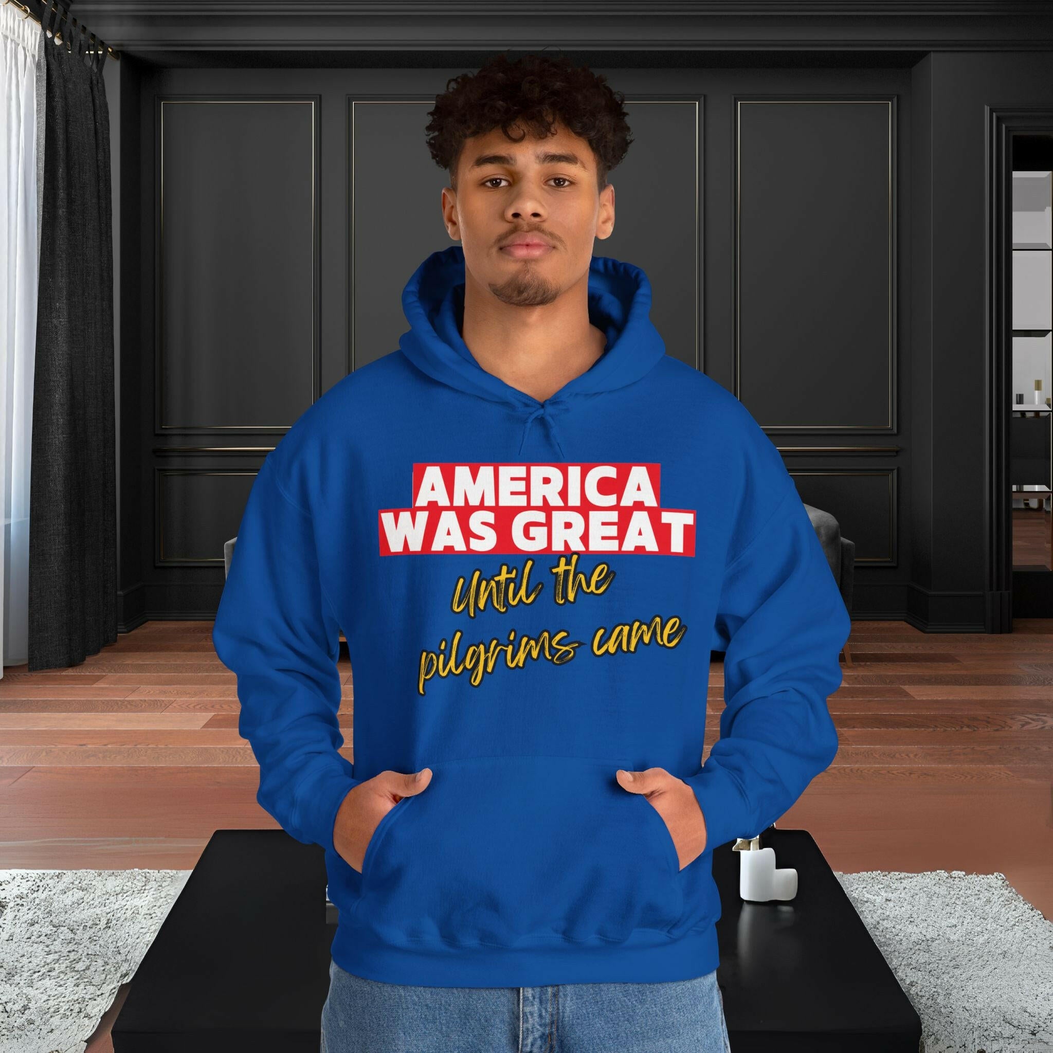 'America Was Great' Men's Hoodie - MKCM Modern Designs