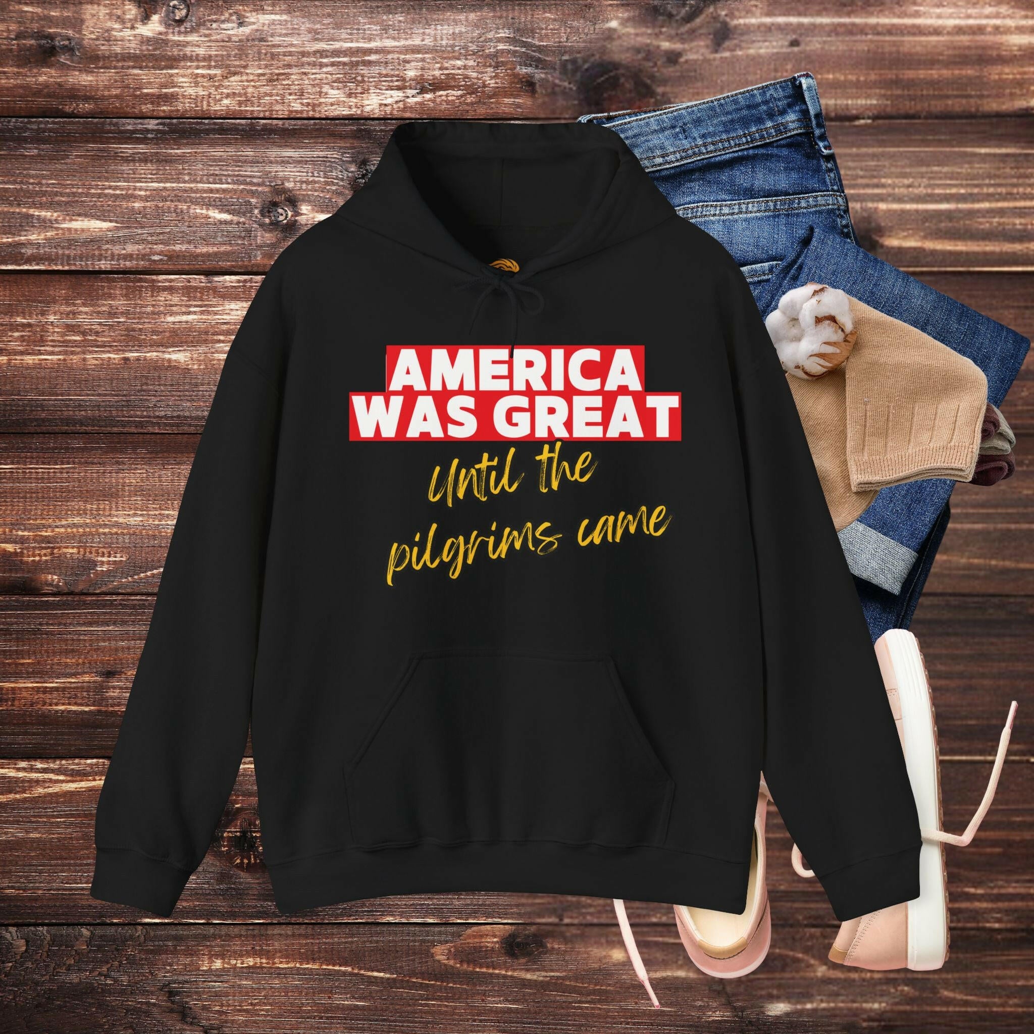 'America Was Great' Men's Hoodie - MKCM Modern Designs