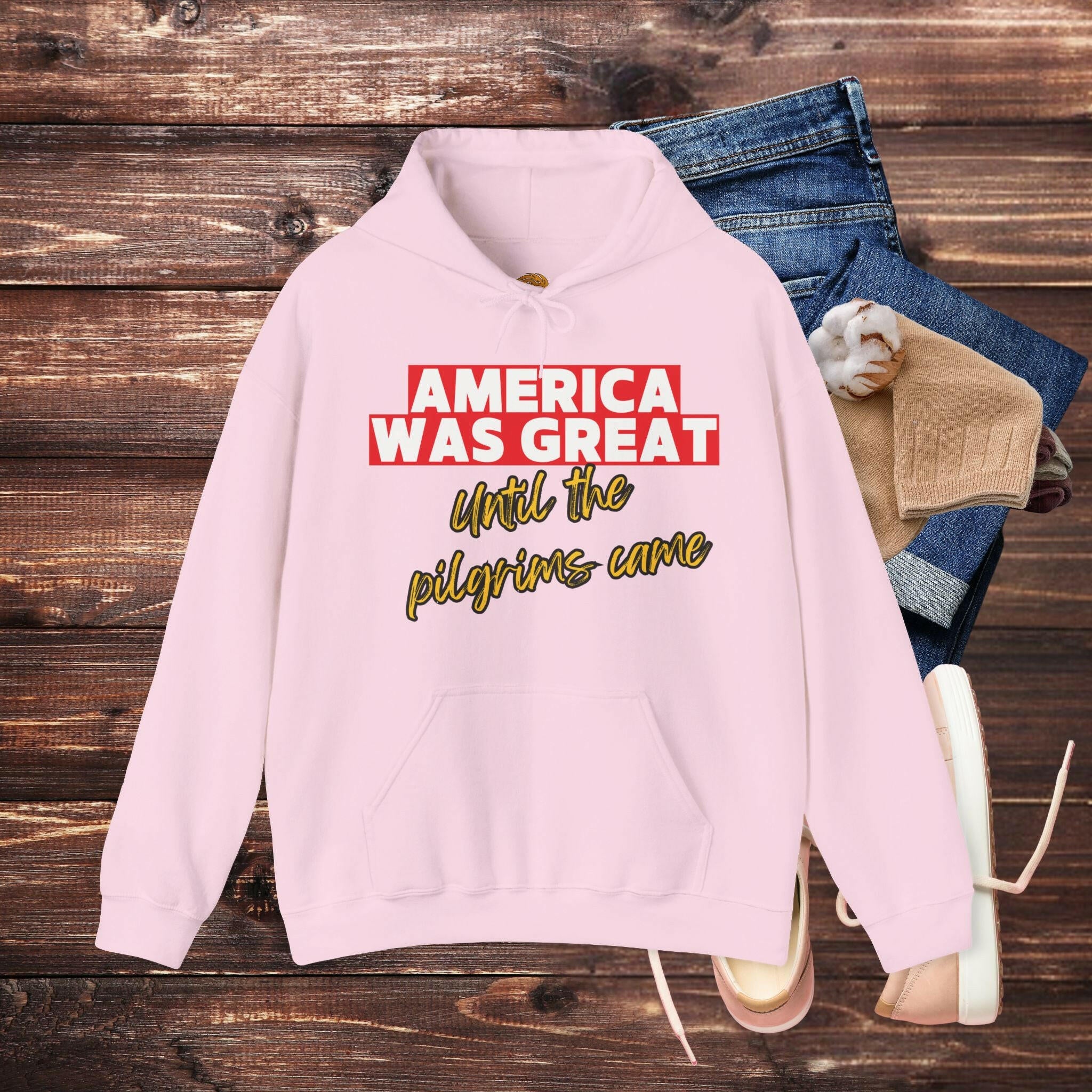 'America Was Great' Men's Hoodie - MKCM Modern Designs