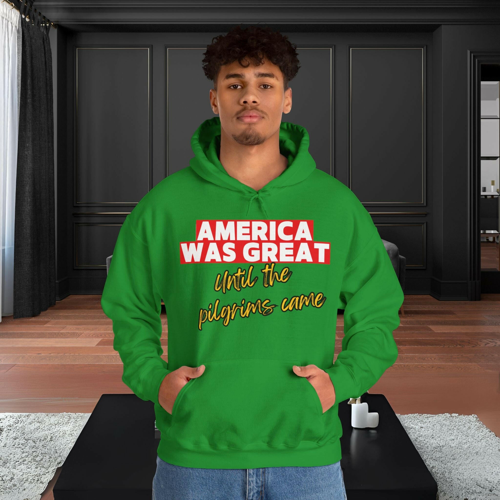 'America Was Great' Men's Hoodie - MKCM Modern Designs