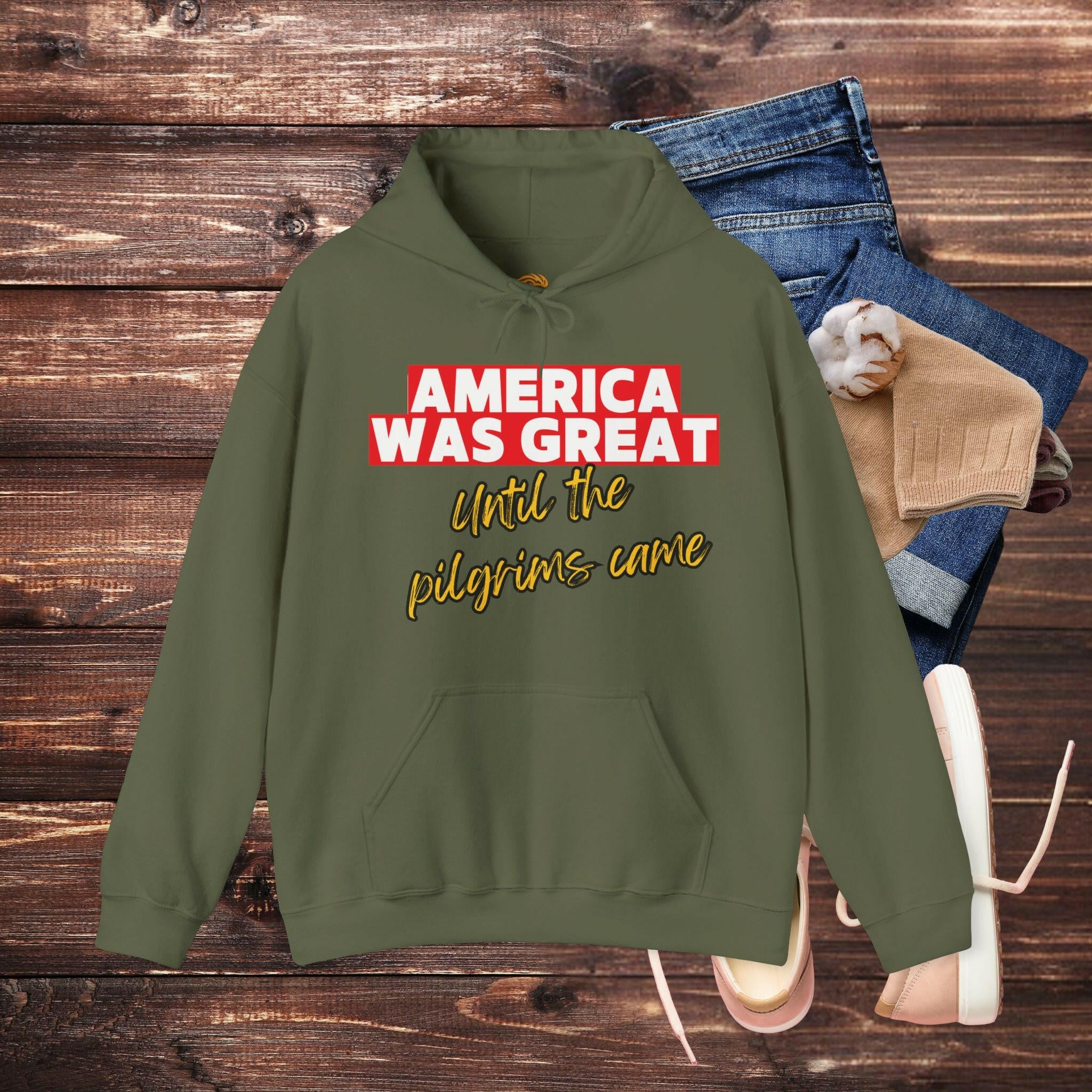 'America Was Great' Men's Hoodie - MKCM Modern Designs