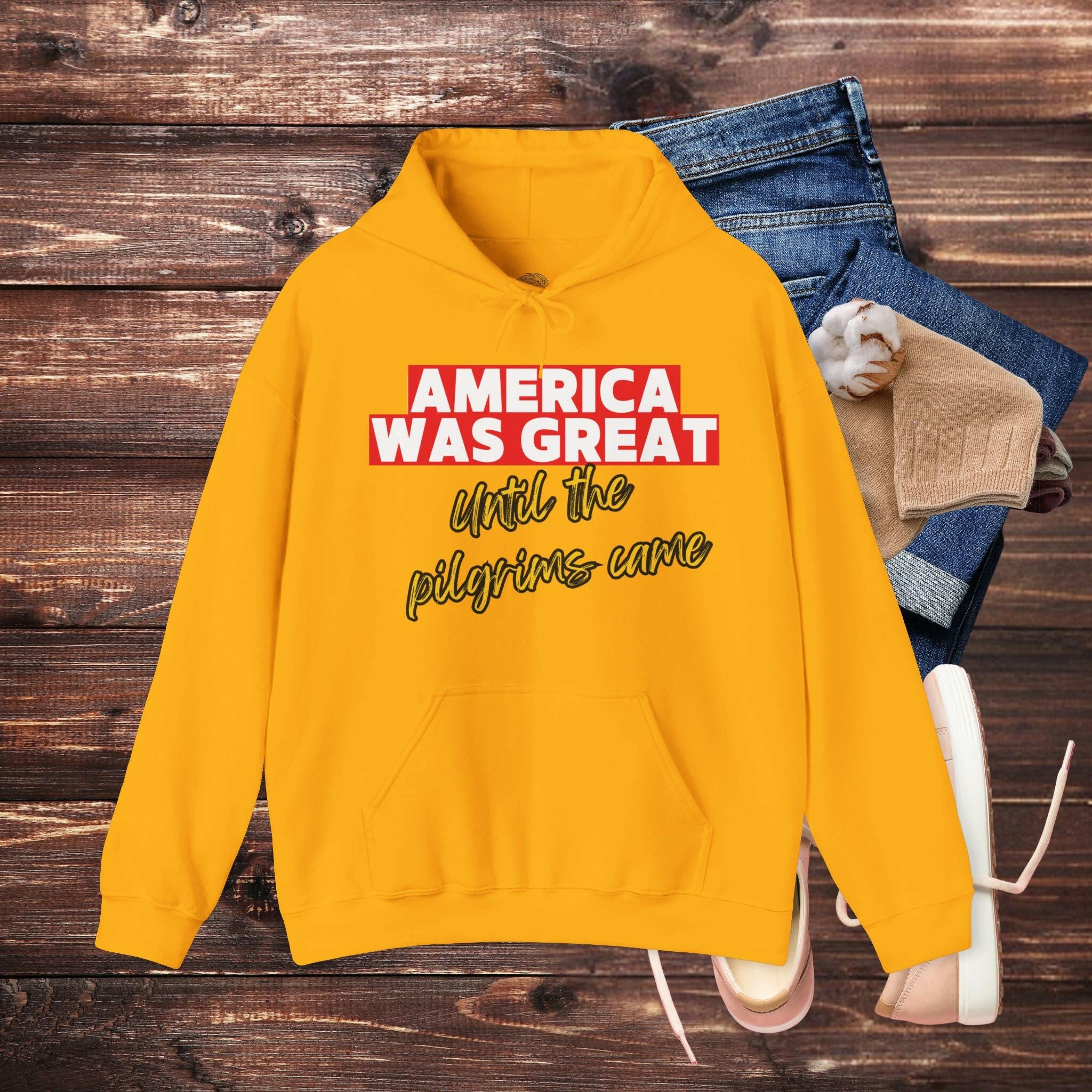 'America Was Great' Men's Hoodie - MKCM Modern Designs