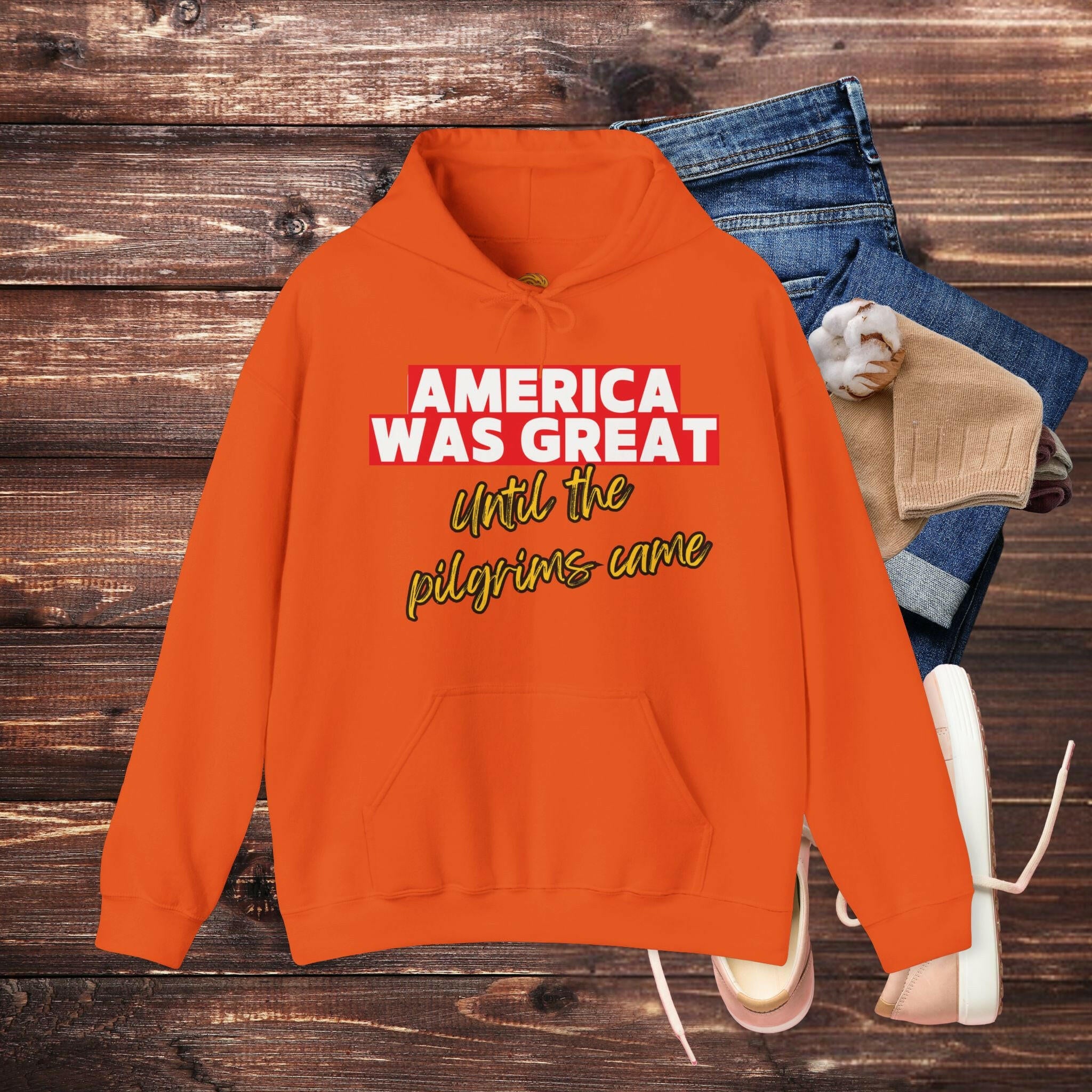 'America Was Great' Men's Hoodie - MKCM Modern Designs