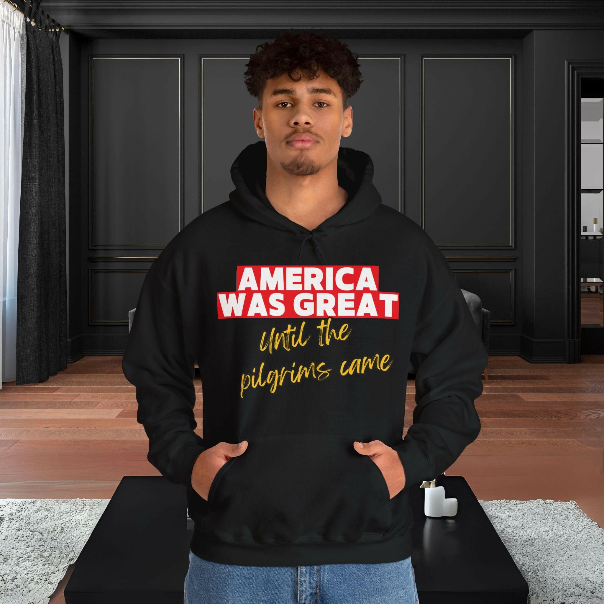 'America Was Great' Men's Hoodie - MKCM Modern Designs