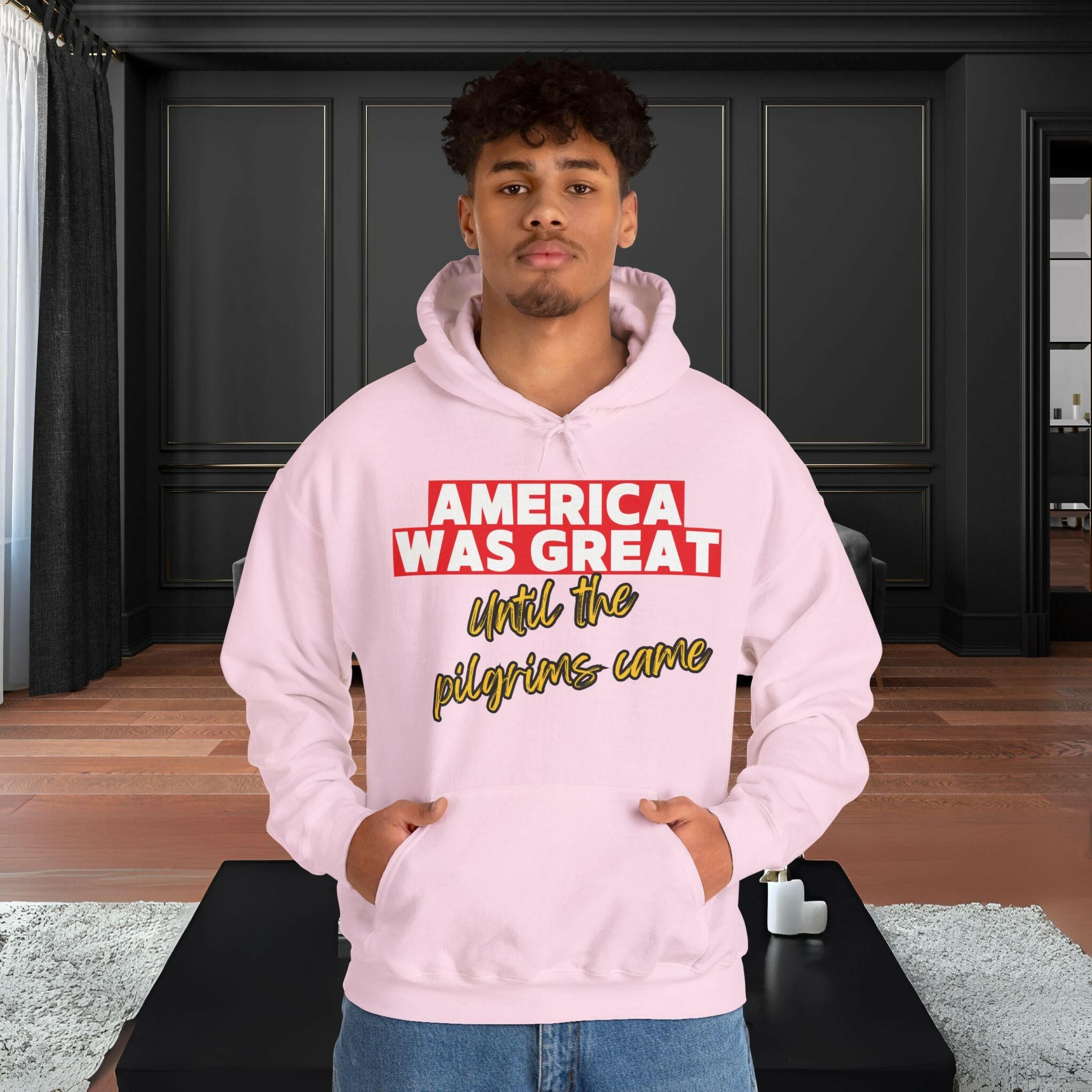 'America Was Great' Men's Hoodie - MKCM Modern Designs