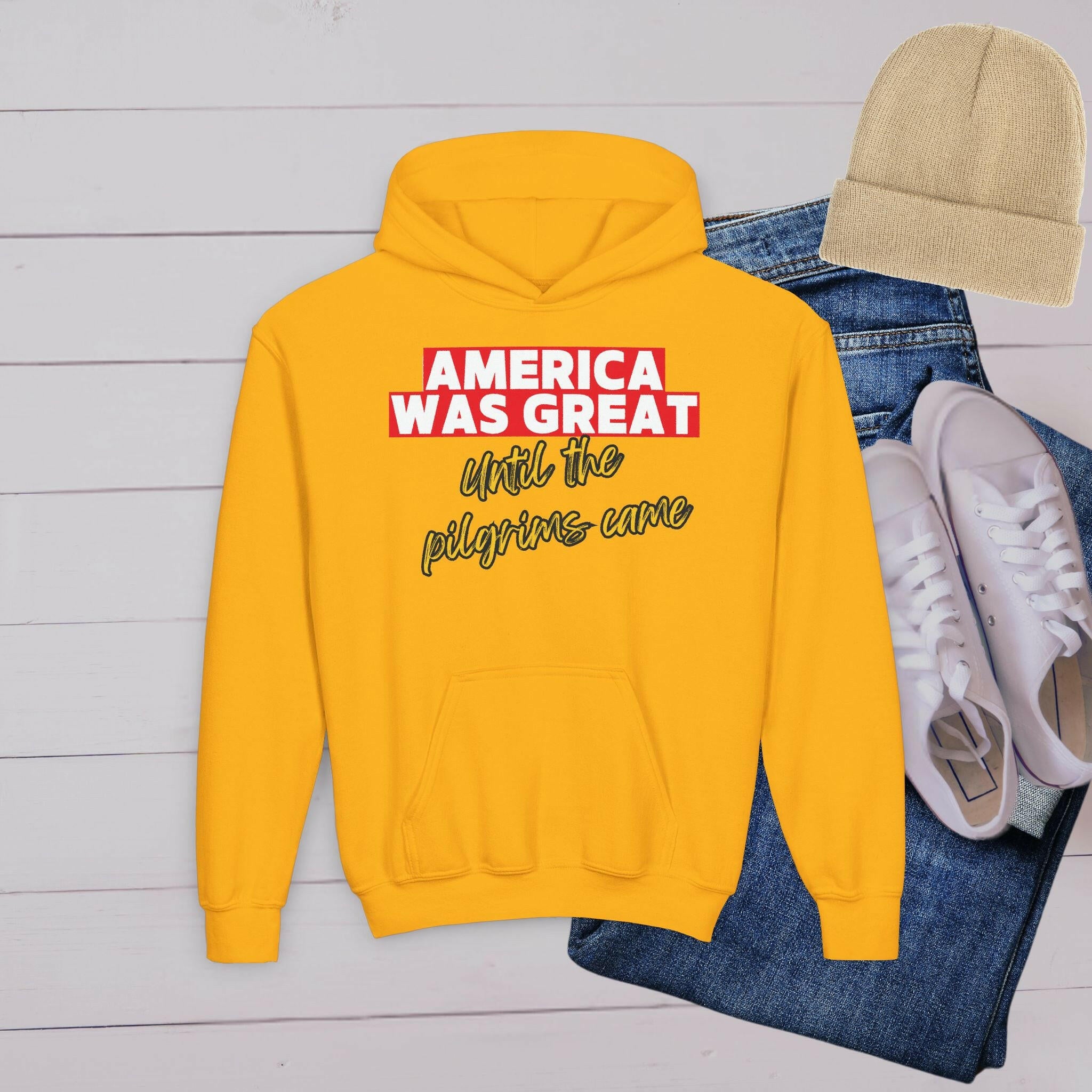 'America Was Great’ Youth Hoodie - MKCM Modern Designs