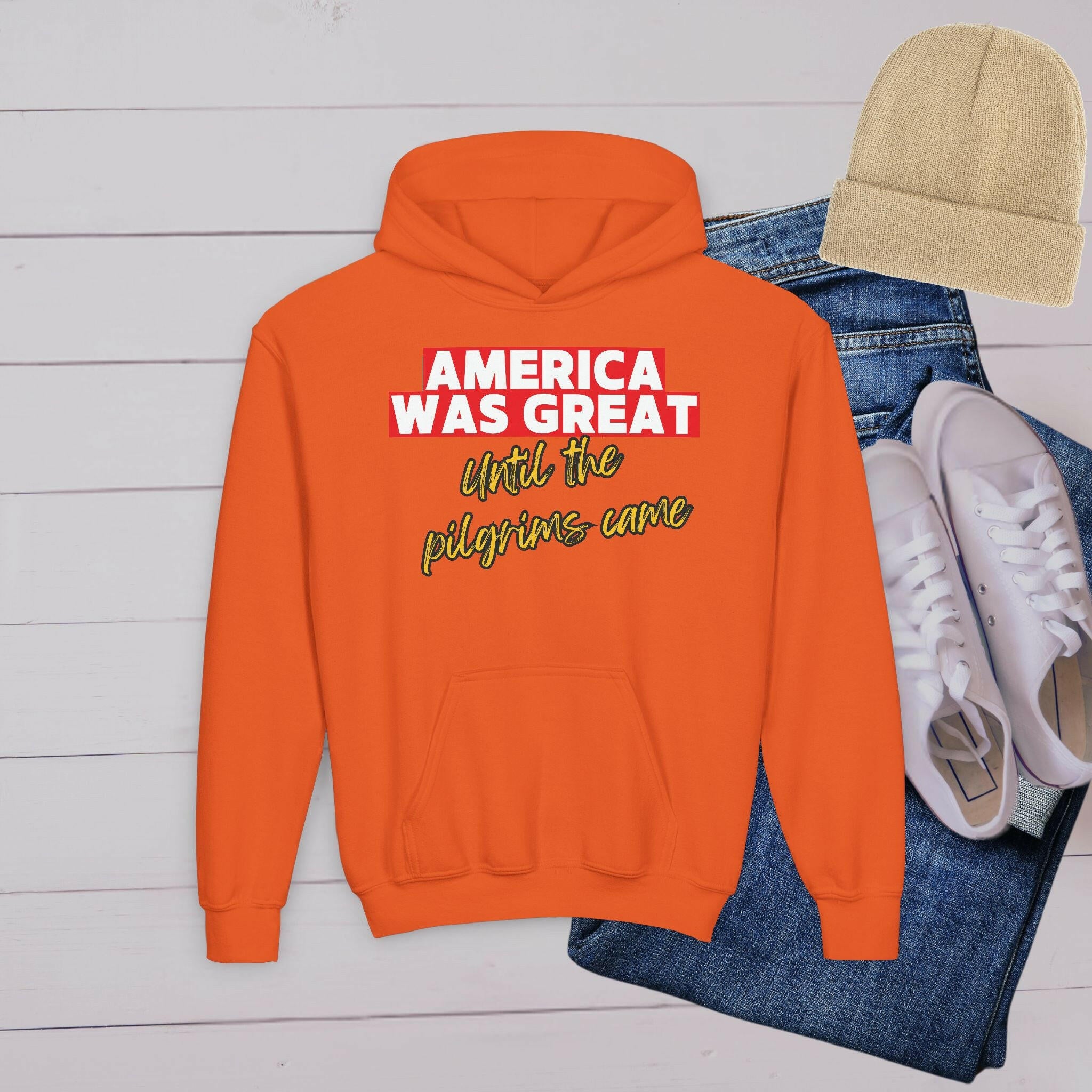 'America Was Great’ Youth Hoodie - MKCM Modern Designs