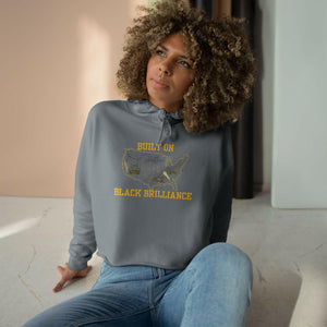 'Black Brilliance' Crop Hoodie - MKCM Modern Designs