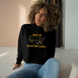 'Black Brilliance' Crop Hoodie - MKCM Modern Designs