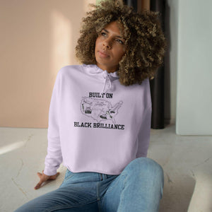 'Black Brilliance' Crop Hoodie - MKCM Modern Designs