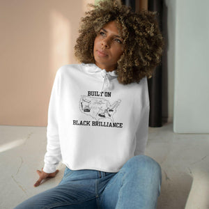 'Black Brilliance' Crop Hoodie - MKCM Modern Designs