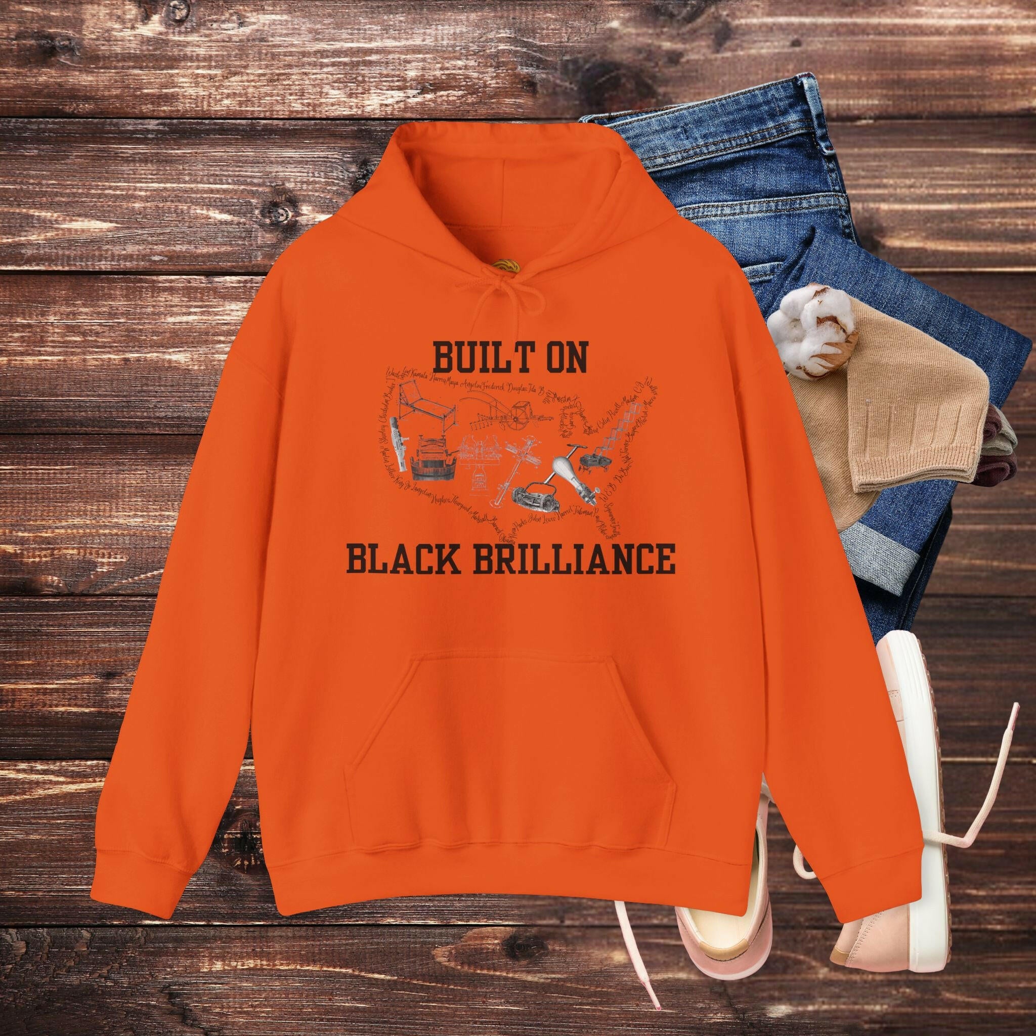 'Black Brilliance' Men's Hoodie - MKCM Modern Designs