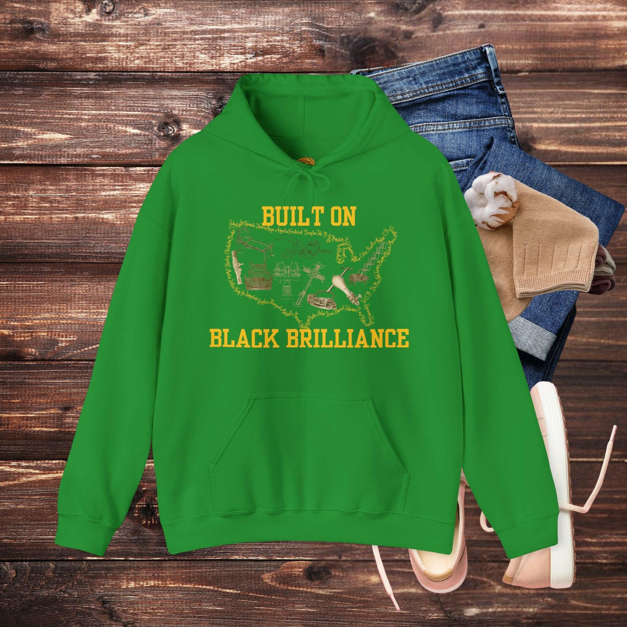 'Black Brilliance' Men's Hoodie - MKCM Modern Designs