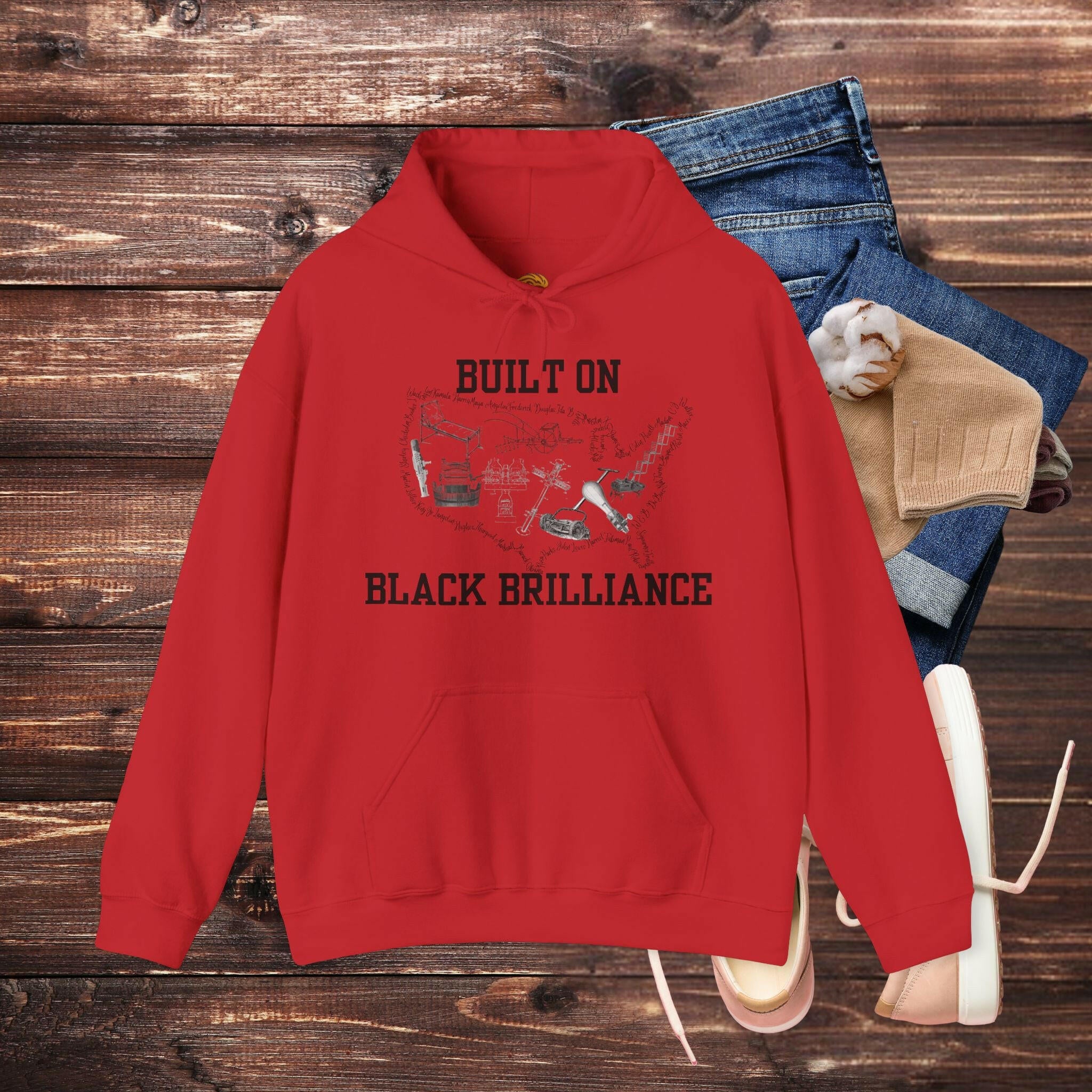 'Black Brilliance' Men's Hoodie - MKCM Modern Designs