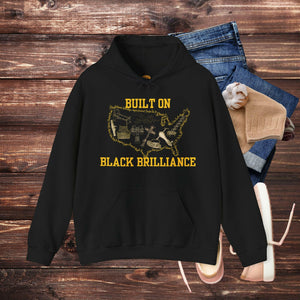 'Black Brilliance' Men's Hoodie - MKCM Modern Designs