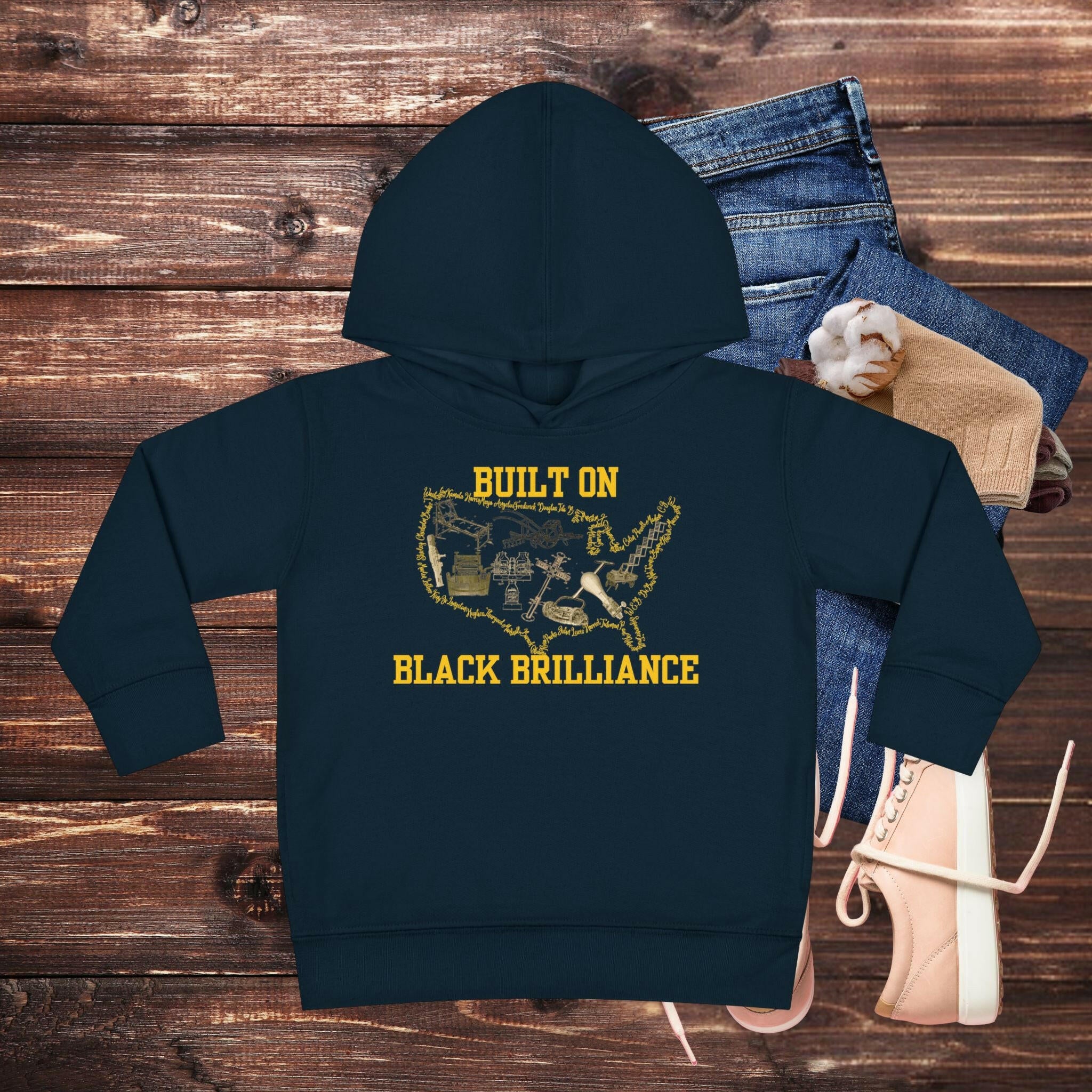 'BLACK Brilliance' Toddler Hoodie - MKCM Modern Designs