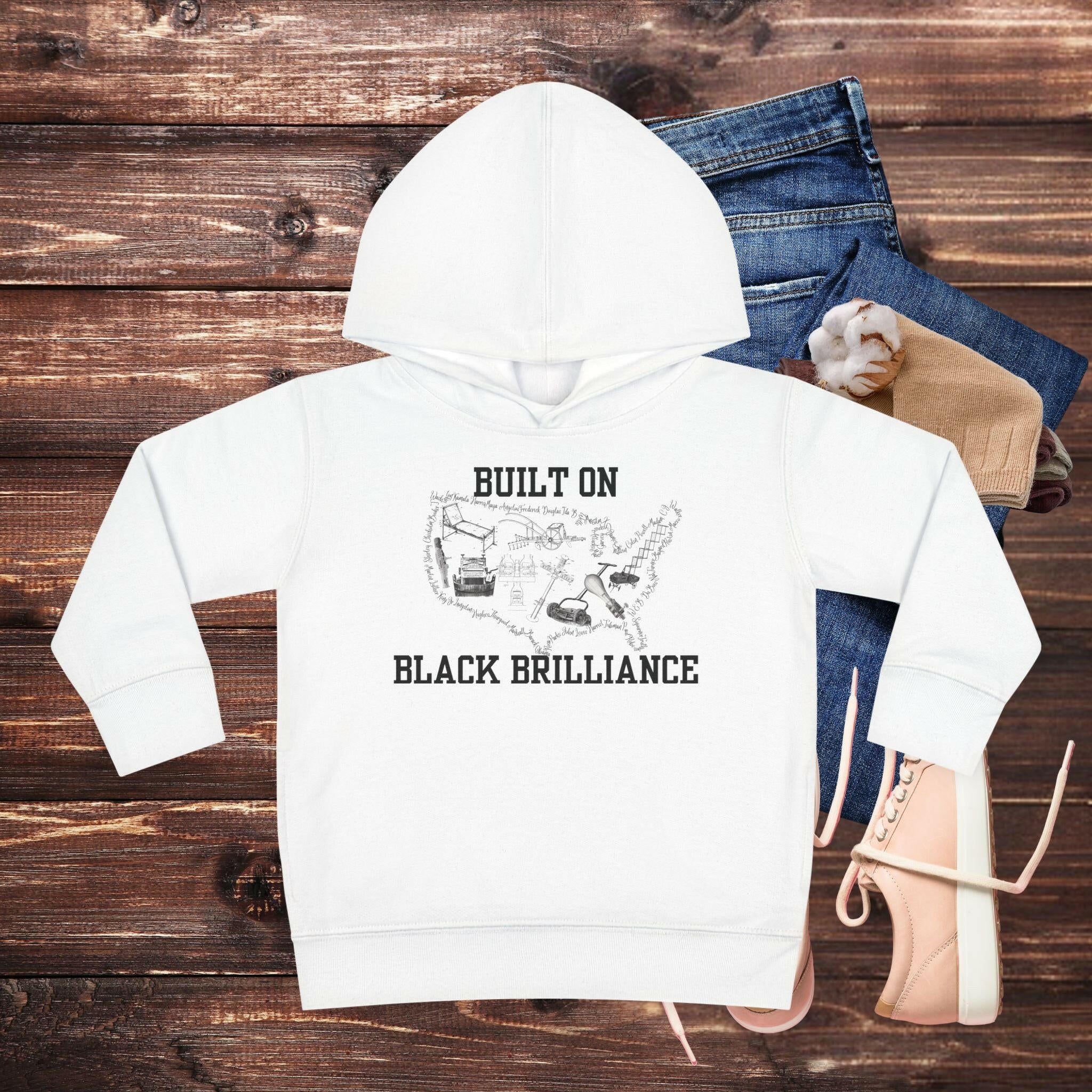 'BLACK Brilliance' Toddler Hoodie - MKCM Modern Designs