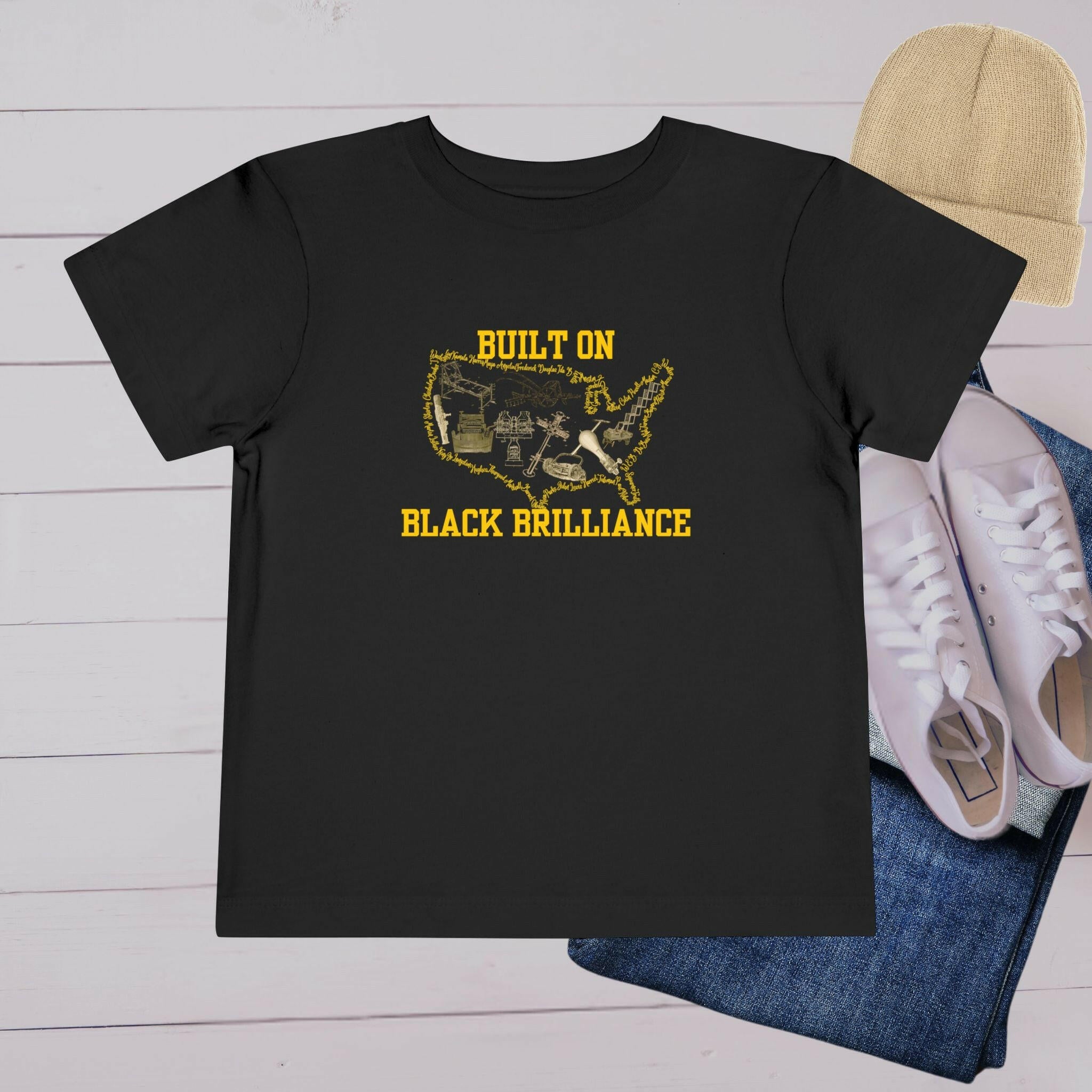 'Black Brilliance’ Toddler Tee - MKCM Modern Designs