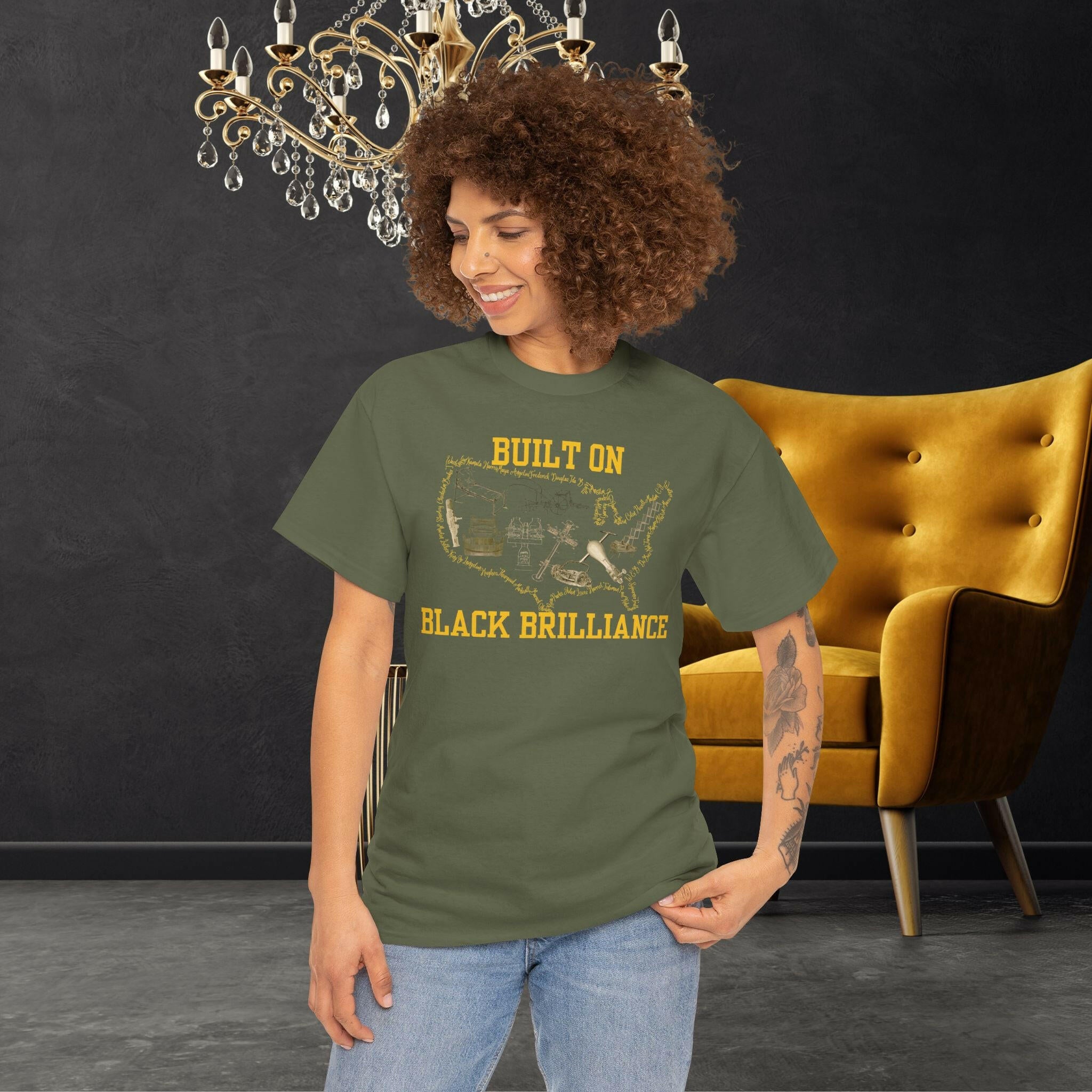 ‘Black Brilliance' Women's Tee - MKCM Modern Designs