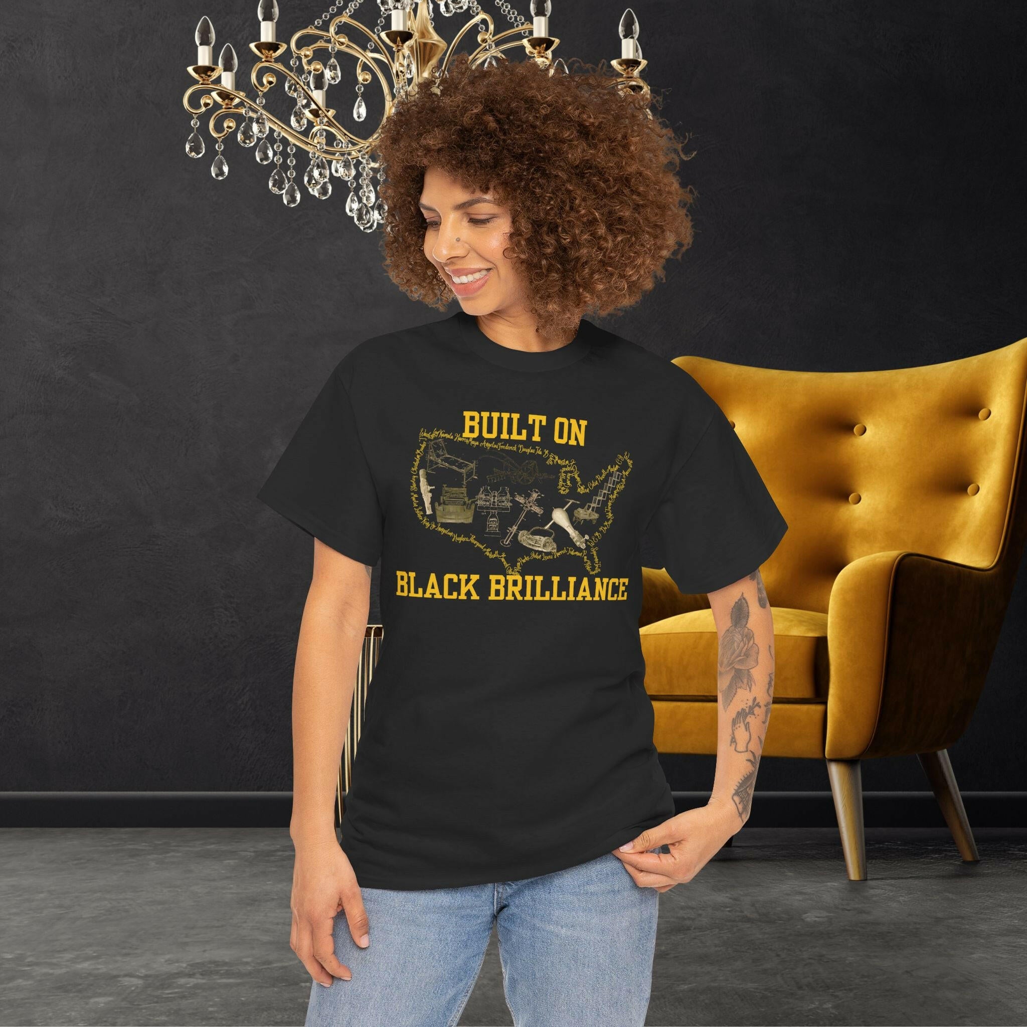 ‘Black Brilliance' Women's Tee - MKCM Modern Designs