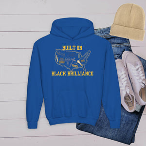 'Black Brilliance’ Youth Hoodie - MKCM Modern Designs