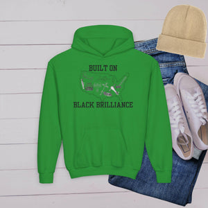 'Black Brilliance’ Youth Hoodie - MKCM Modern Designs