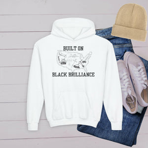 'Black Brilliance’ Youth Hoodie - MKCM Modern Designs