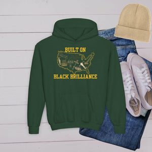 'Black Brilliance’ Youth Hoodie - MKCM Modern Designs