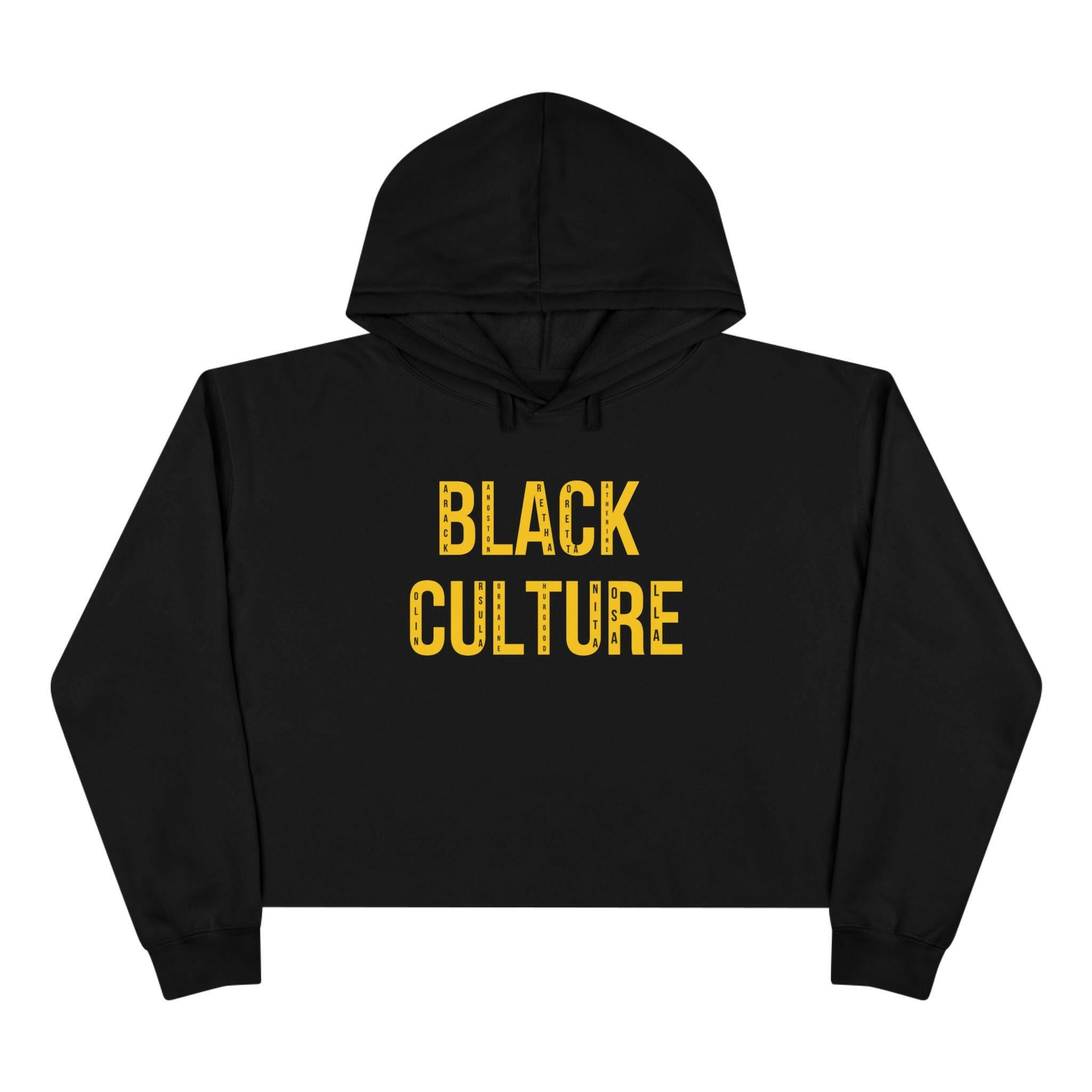 'Black Culture' Crop Hoodie - MKCM Modern Designs