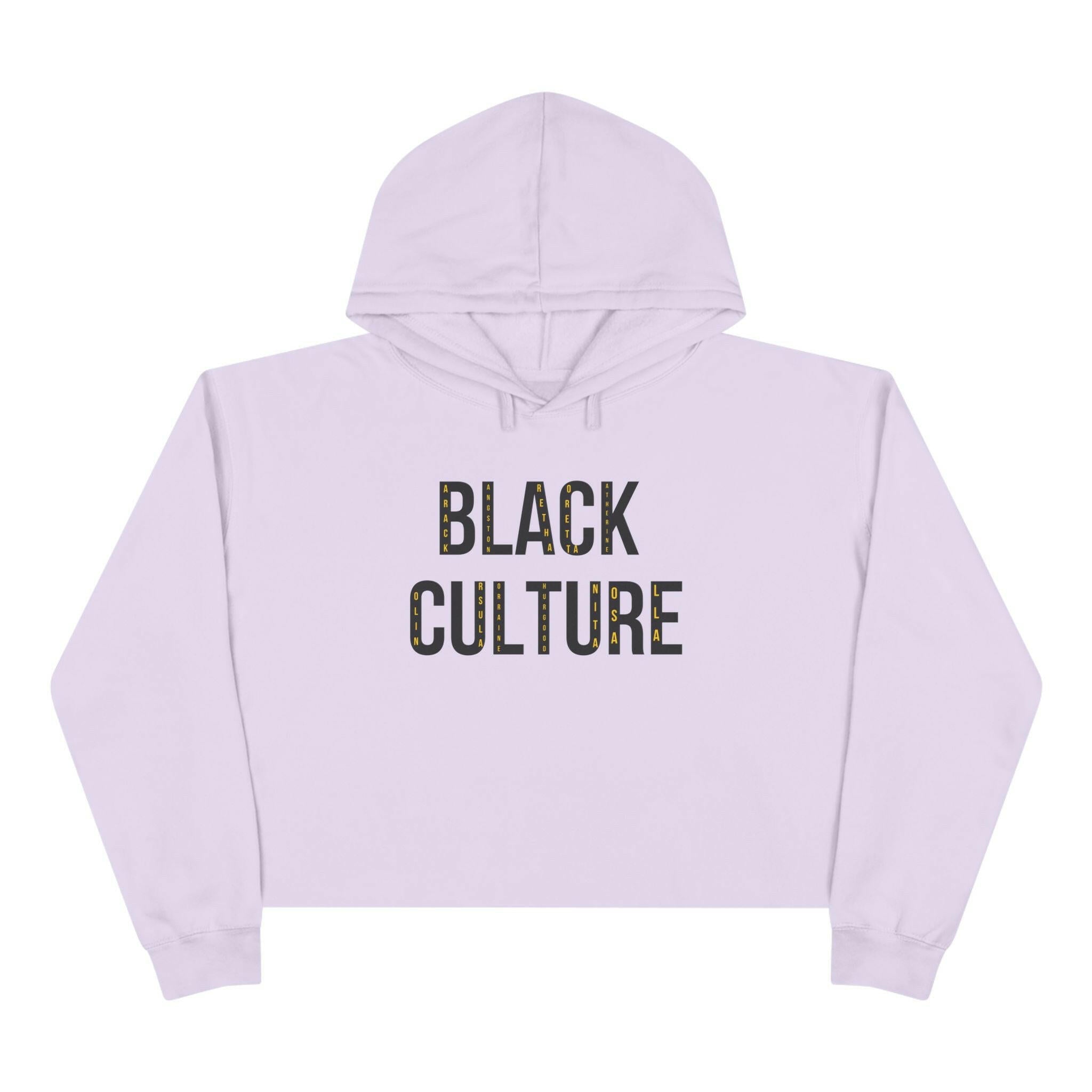 'Black Culture' Crop Hoodie - MKCM Modern Designs