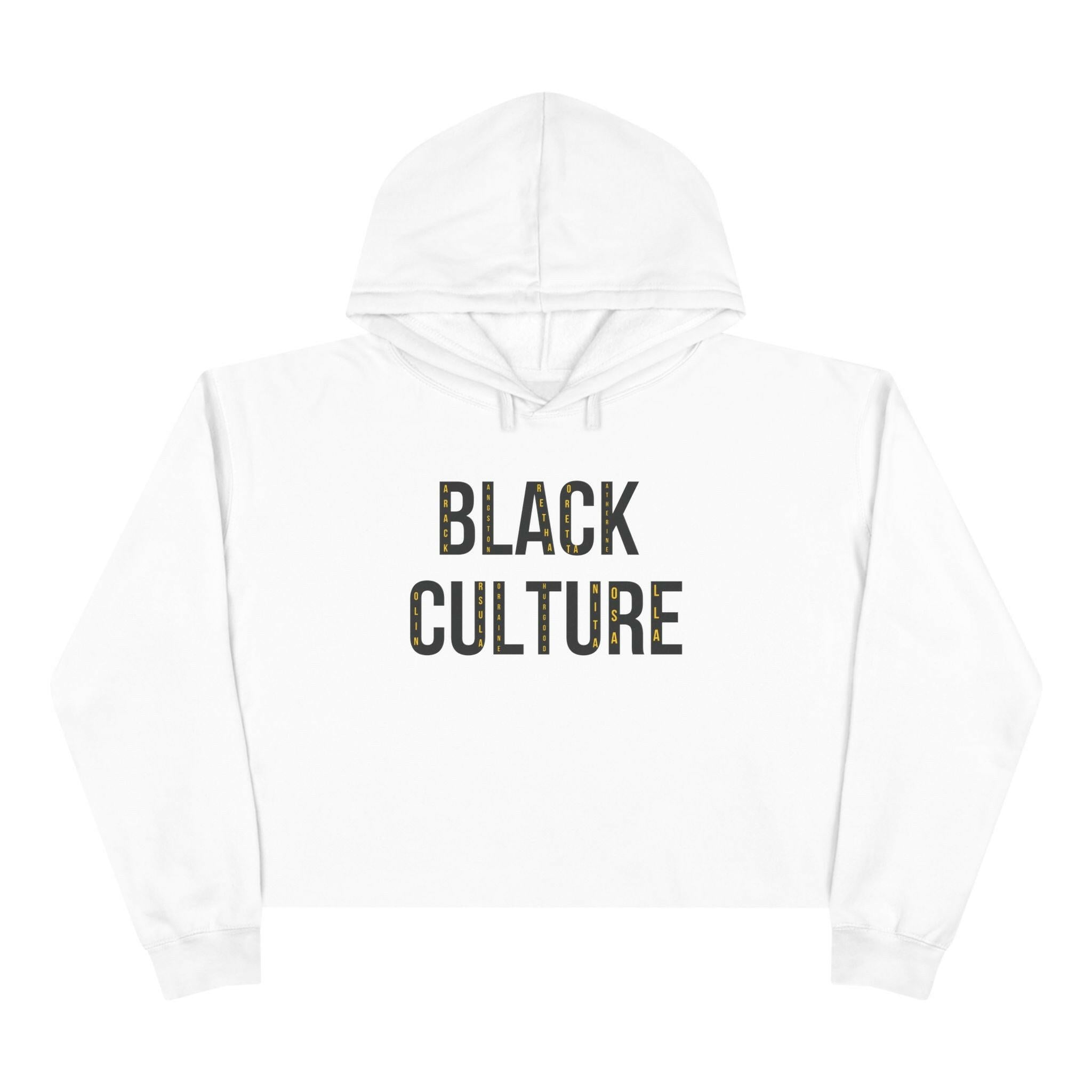 'Black Culture' Crop Hoodie - MKCM Modern Designs