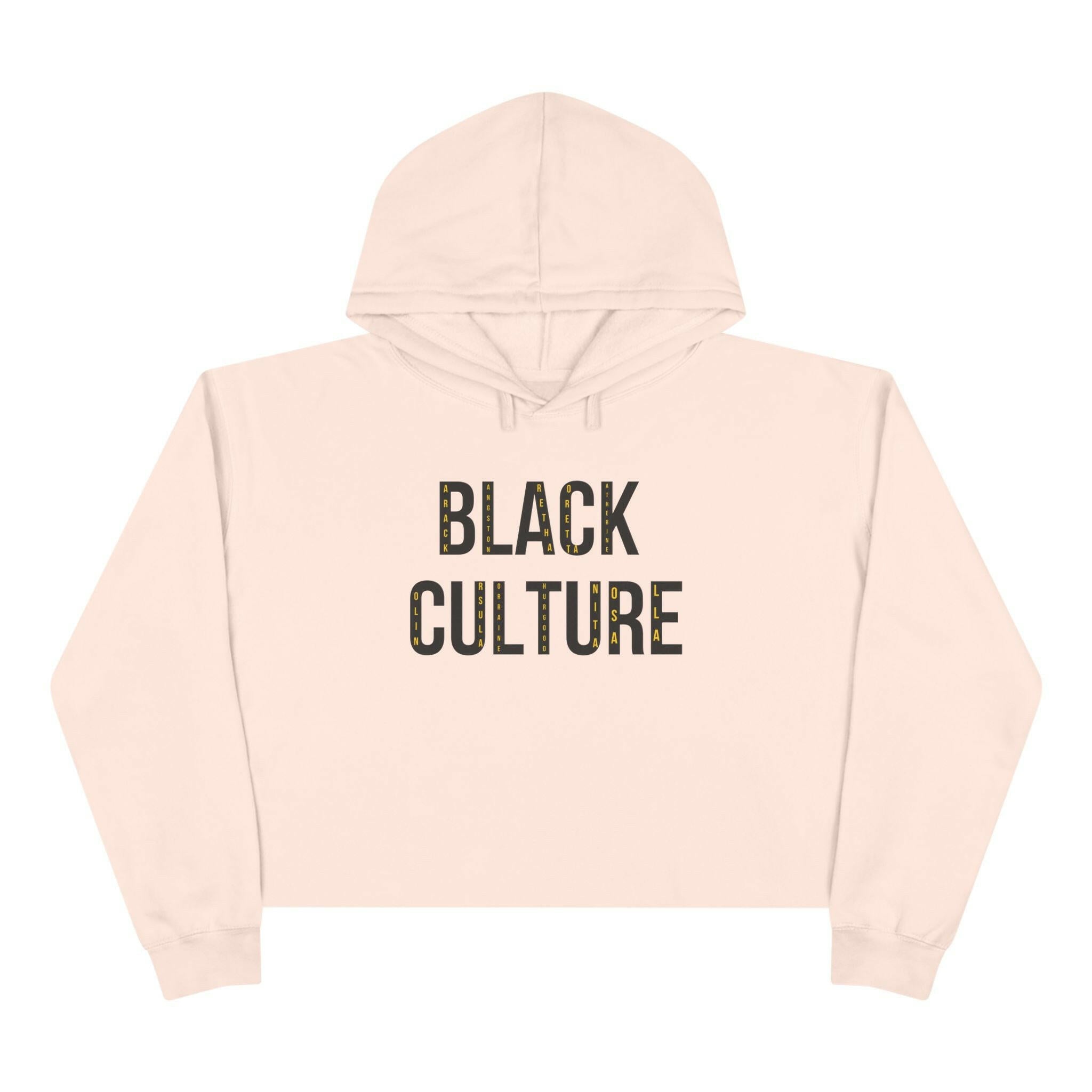 'Black Culture' Crop Hoodie - MKCM Modern Designs