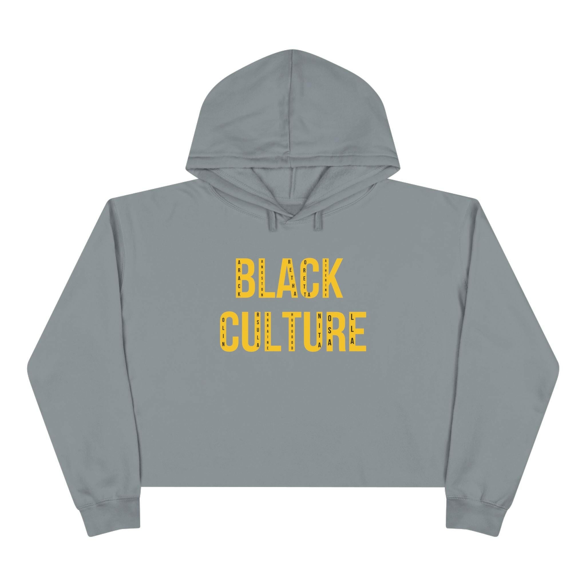 'Black Culture' Crop Hoodie - MKCM Modern Designs