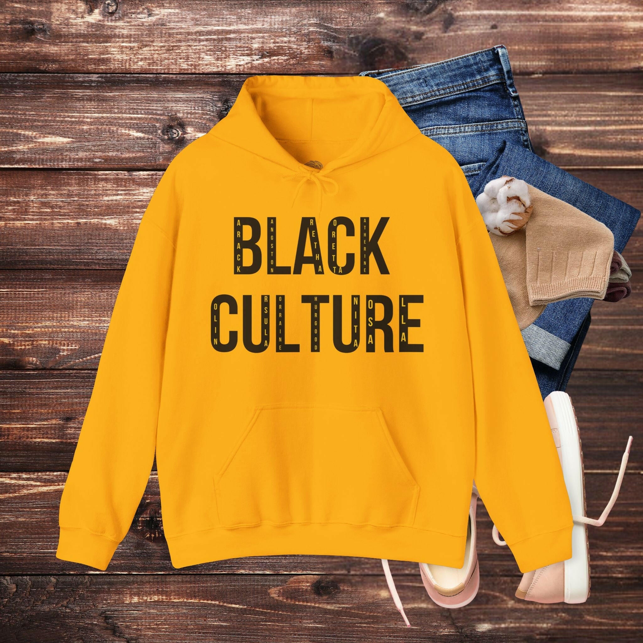 'BLACK Culture' Men's Hoodie - MKCM Modern Designs