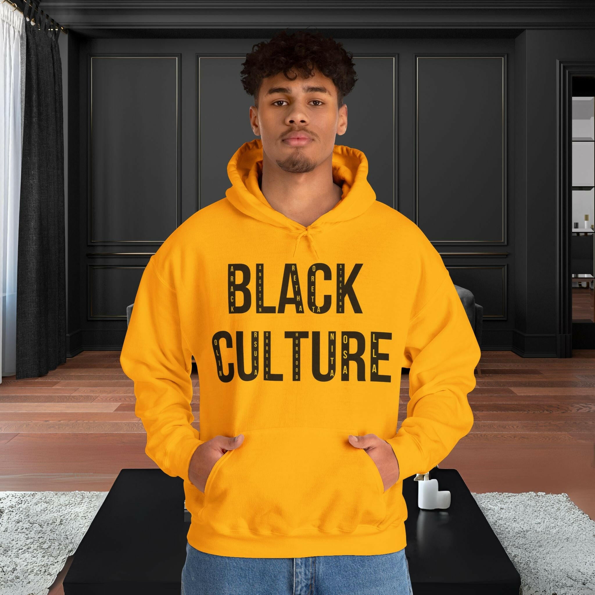 'BLACK Culture' Men's Hoodie - MKCM Modern Designs