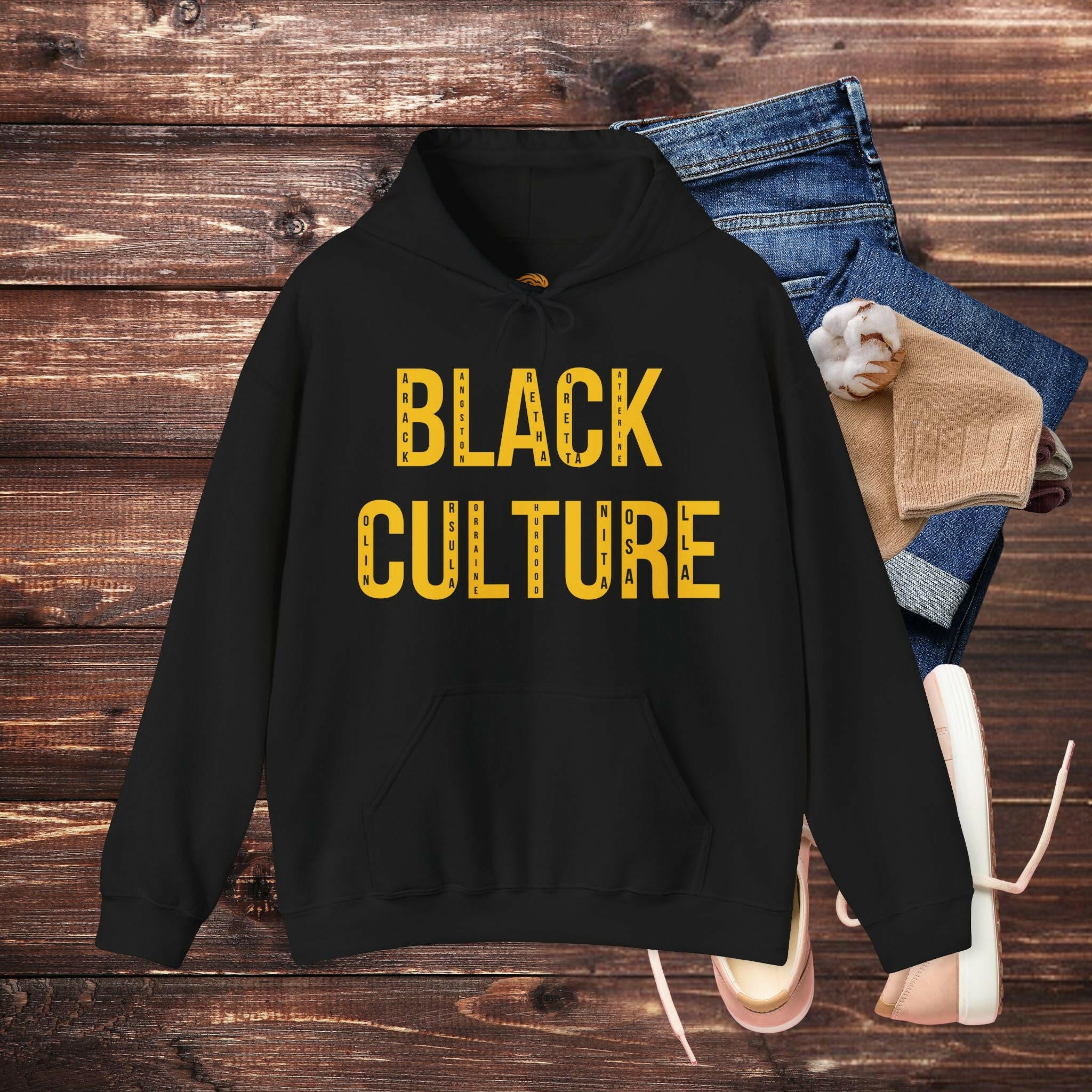 'BLACK Culture' Men's Hoodie - MKCM Modern Designs