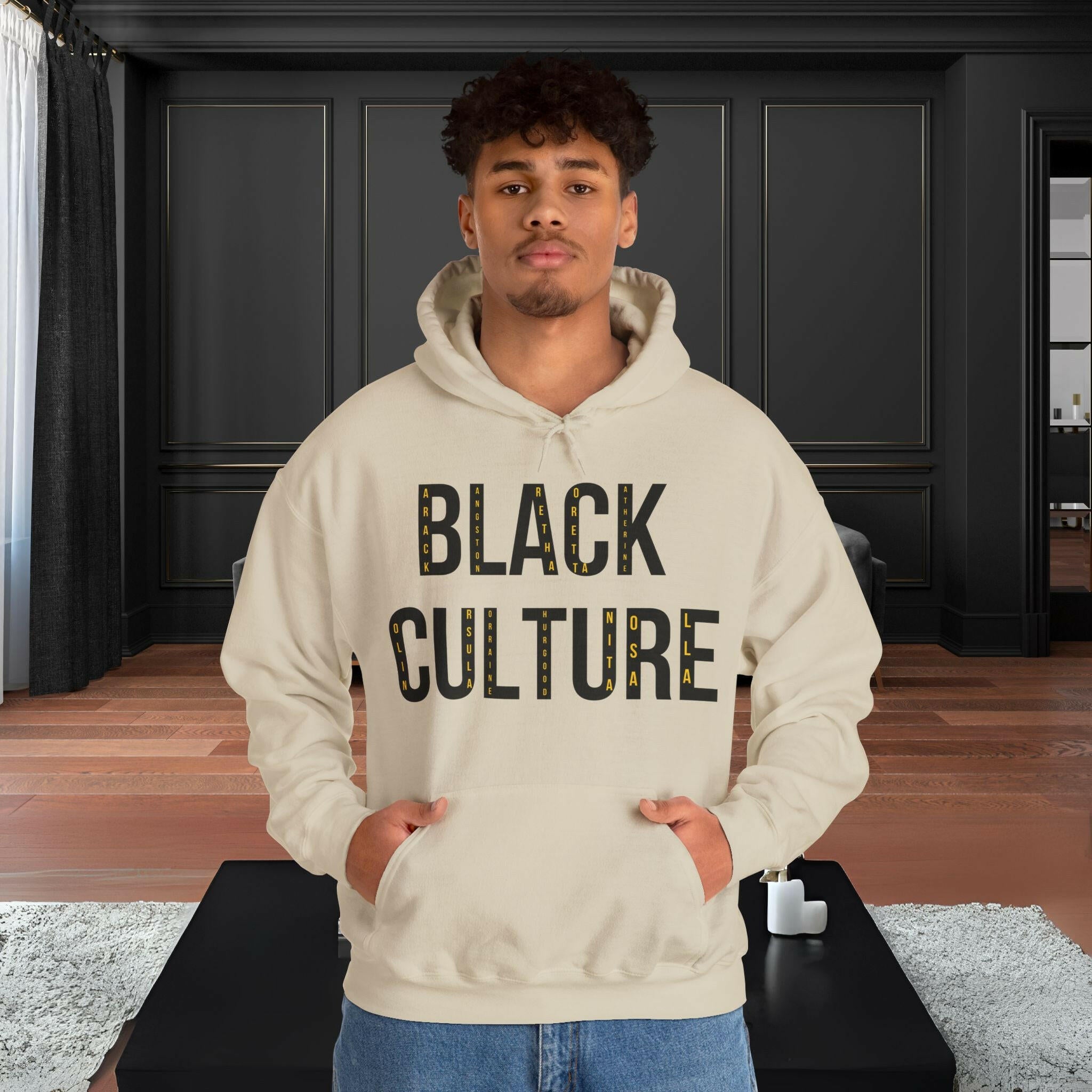 'BLACK Culture' Men's Hoodie - MKCM Modern Designs